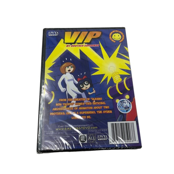 VIP My Brother Superman DVD SEALED East‎ West Entertainment Cartoon - Picture 3 of 3
